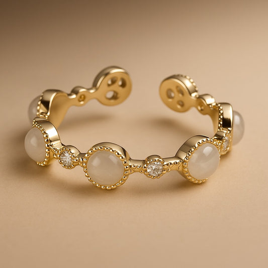 Gold Crystal  Ring