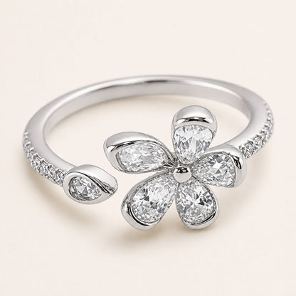 Crystal Flower Ring