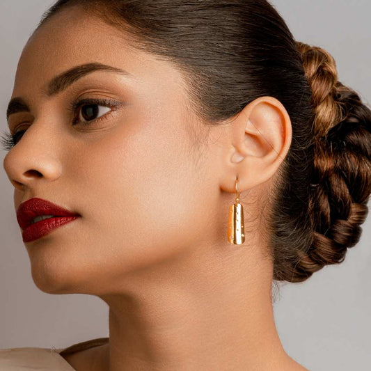 Studded Panel Earrings